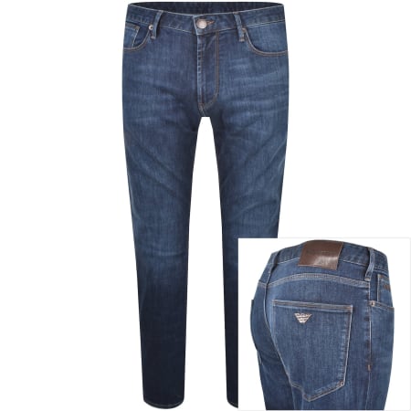 Emporio Armani J06 Slim Fit Jeans Mid Wash Blue | Mainline Menswear us